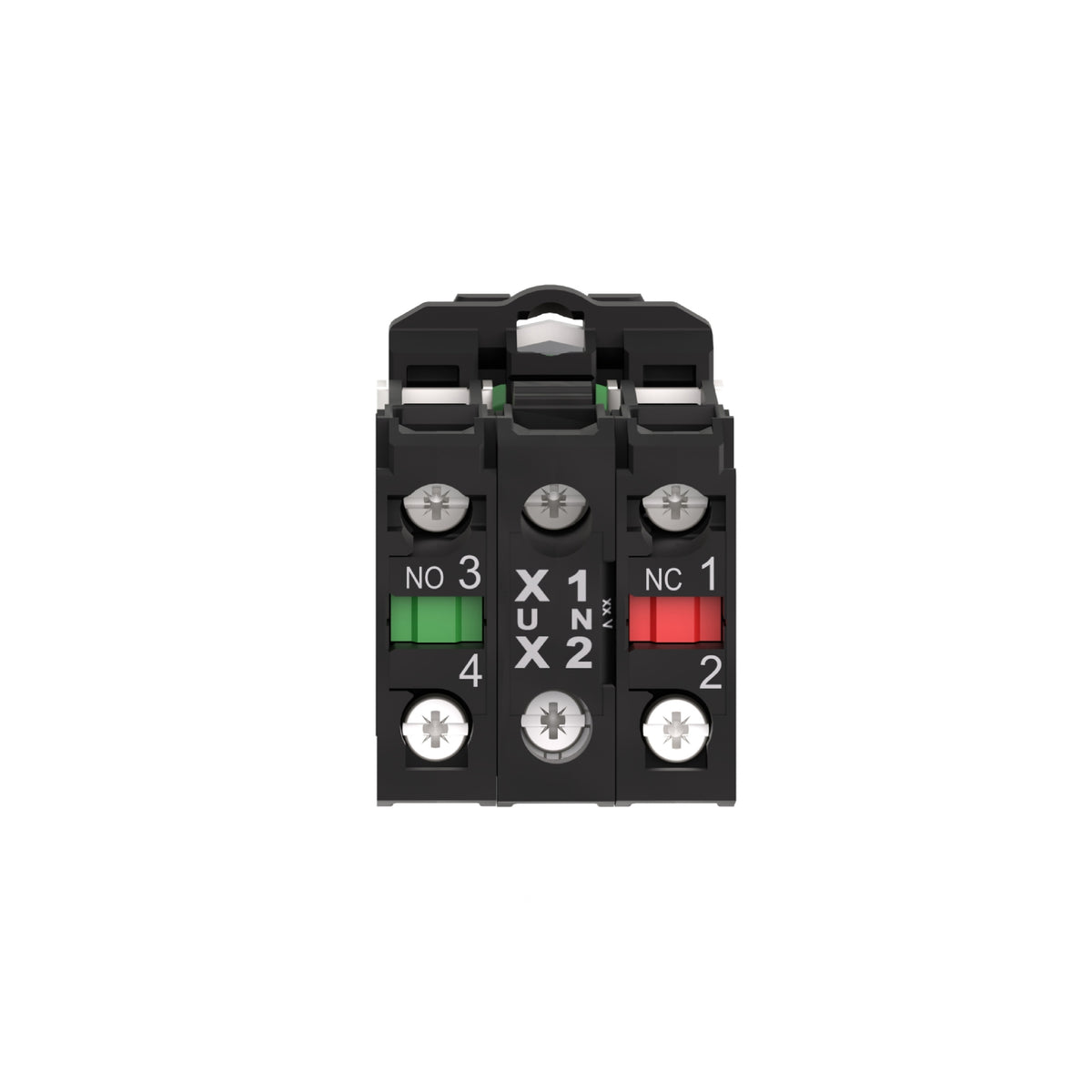 Pulsador Verde Luminoso Ø 22-Retorno Resorte Nivelado-24 V-1 Na + 1 NC Schneider Electric XB5AW33B5