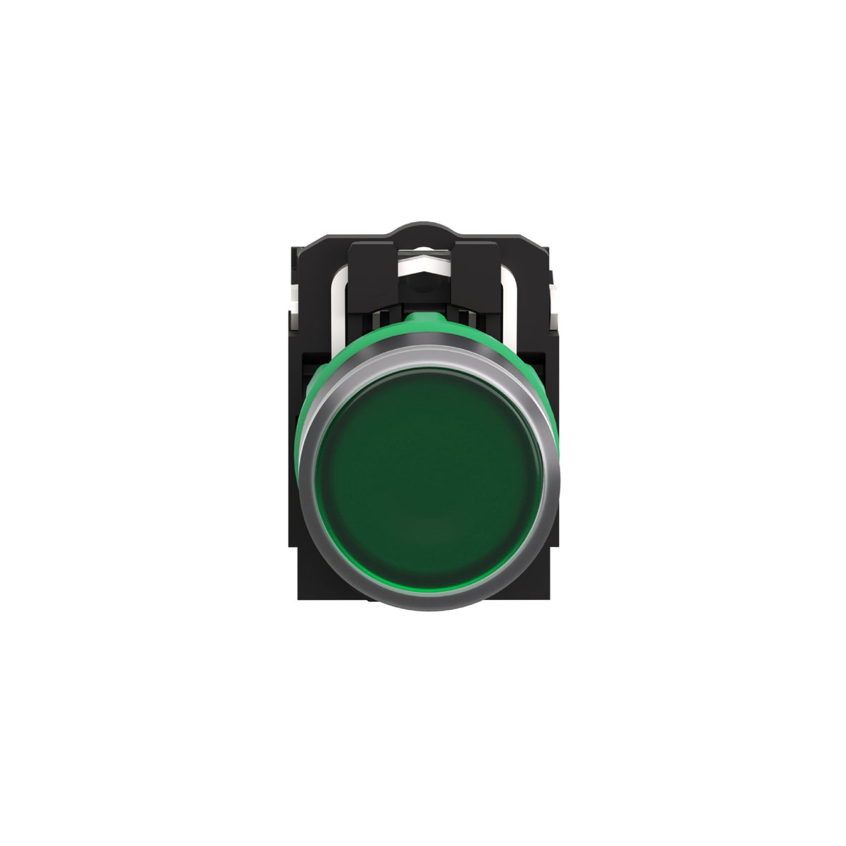 Pulsador Verde Luminoso Ø 22-Retorno Resorte Nivelado-24 V-1 Na + 1 NC Schneider Electric XB5AW33B5