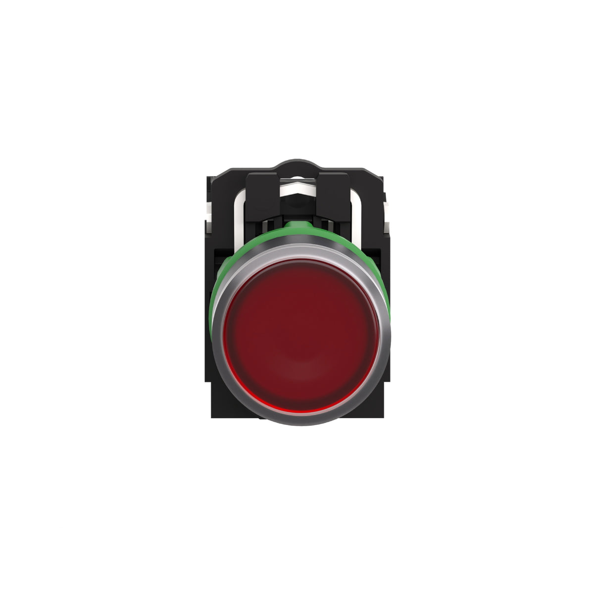 Pulsador Rojo Luminoso Ø 22-Retorno Resorte Nivelado-120 V-1 Na + 1 NC Schneider Electric XB5AW34G5