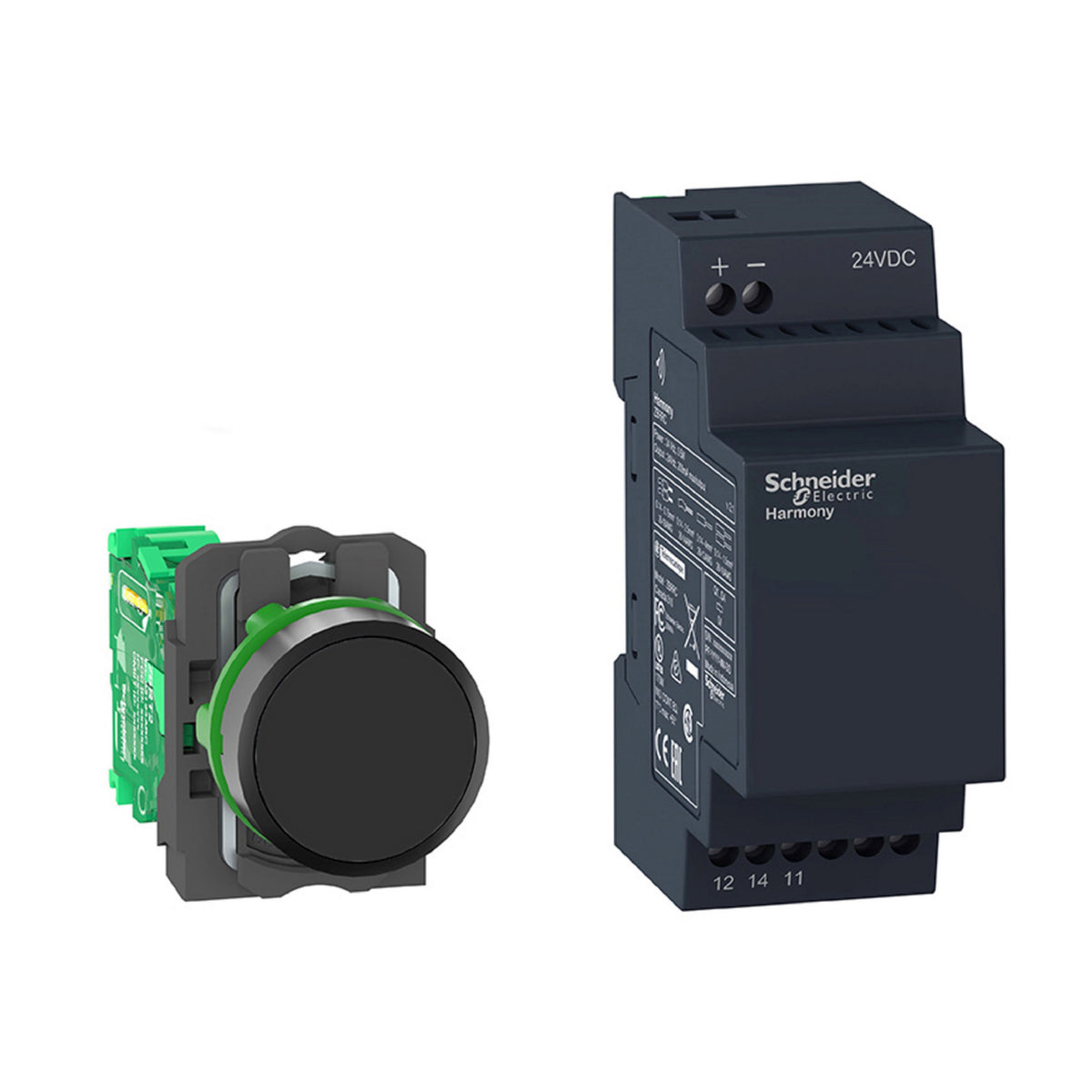 Pack XB5R 22 mm NO-Programable-Relevador 24V Schneider Electric XB5RFB01