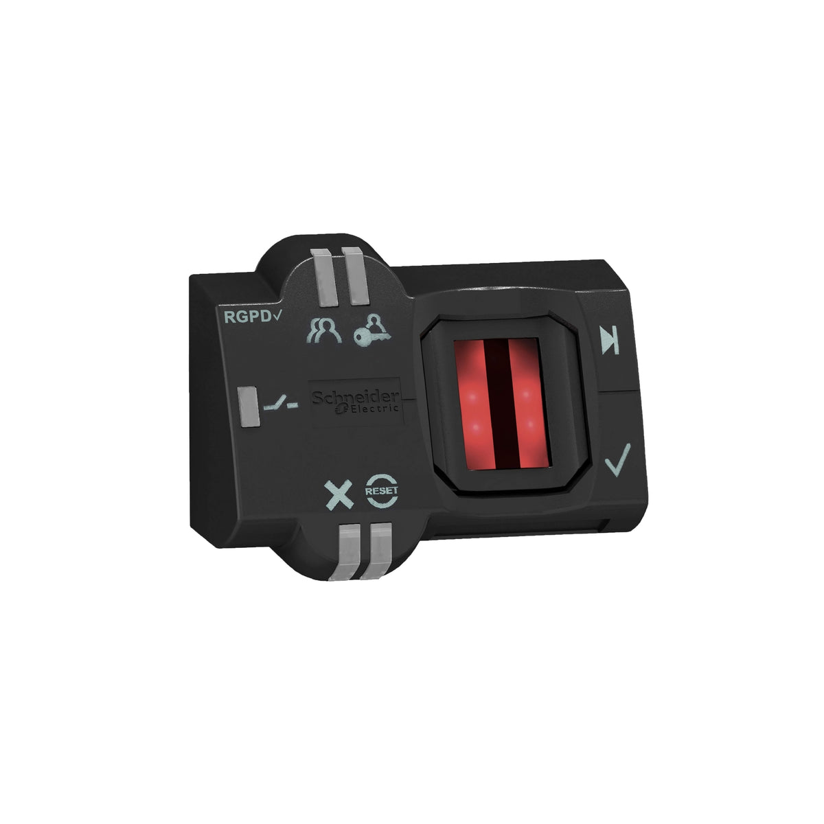 Biometric Switch Bistable Rgpd, Plastic, Ø22, Connection By M12 Connector, 24 V AC/DC Schneider Electric XB5S6B2M12