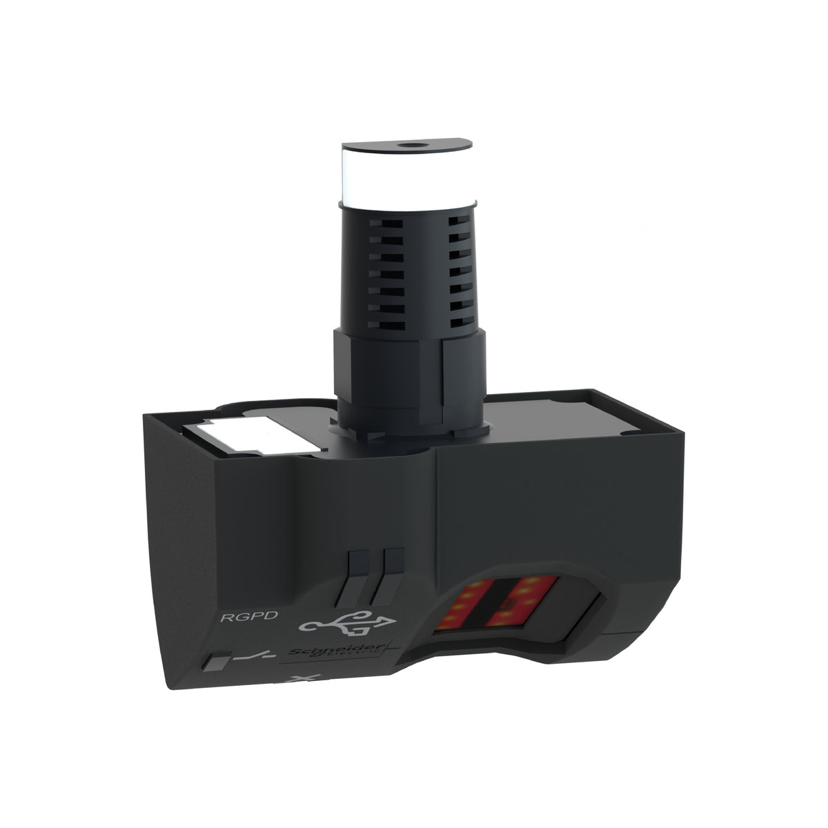 Biometric Switch Monostable Rgpd, Plastic, Ø22, Connection By M12 Connector, 24 V AC/DC Schneider Electric XB5S7B2M12