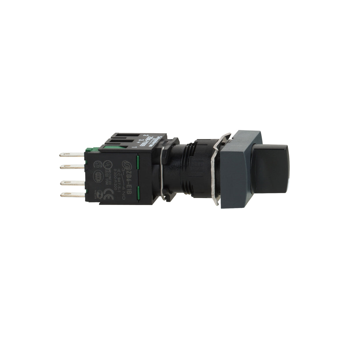 Selector Negro Ø 16 Mango de 2 Posiciones-1 Na Schneider Electric XB6DD221B