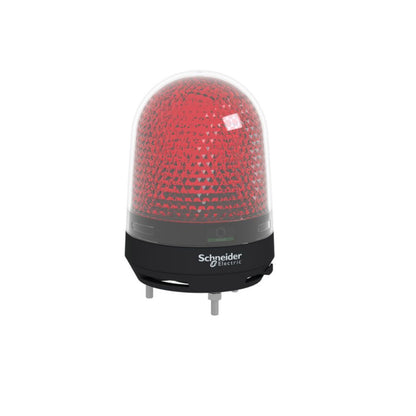 Rotating Beacon, 100 MM, Red, With Buzzer 70…90 Db, 100...230 V AC Schneider Electric XVR3M04S