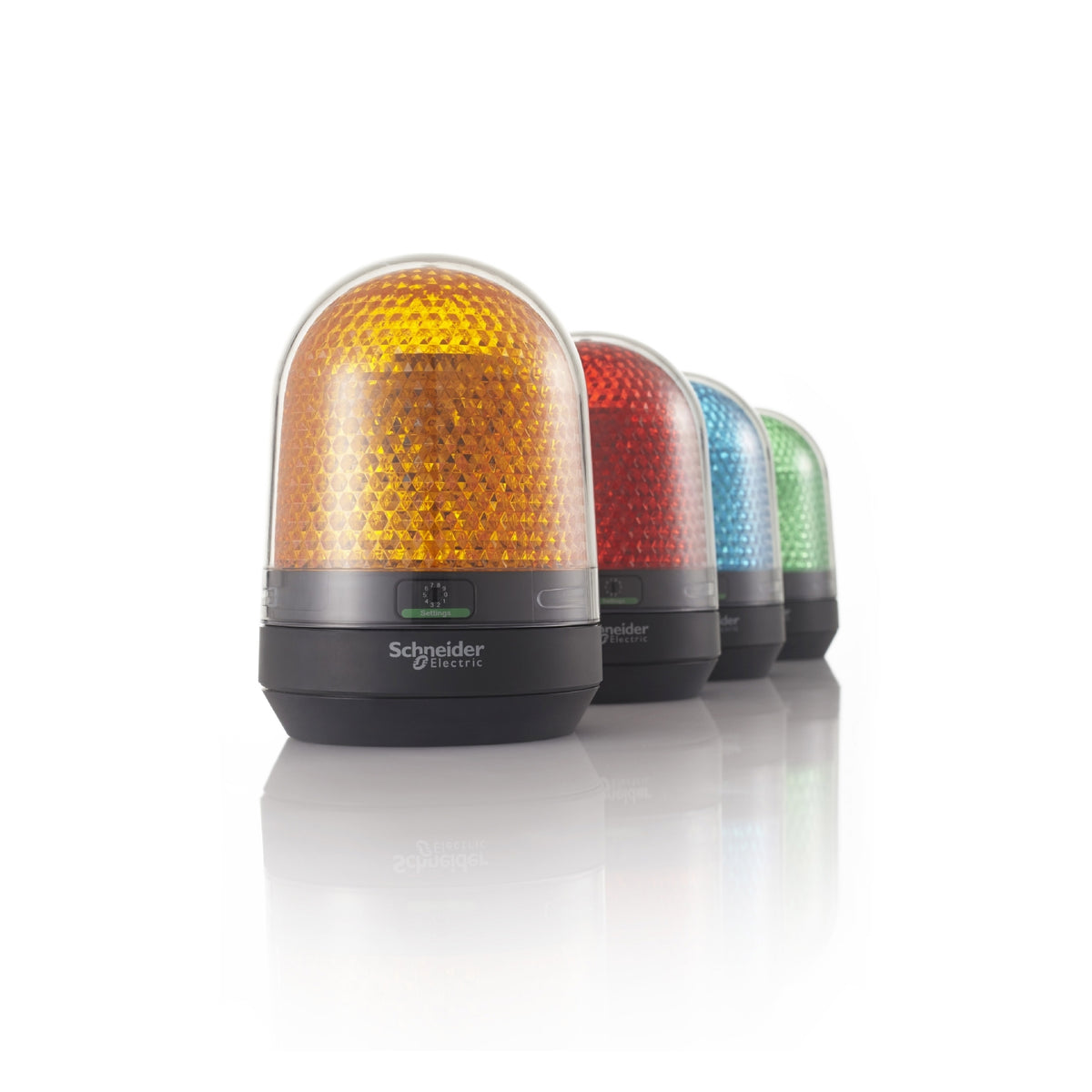 Rotating Beacon, 100 MM, Orange, With Buzzer 70…90 Db, 100...230 V AC Schneider Electric XVR3M05S