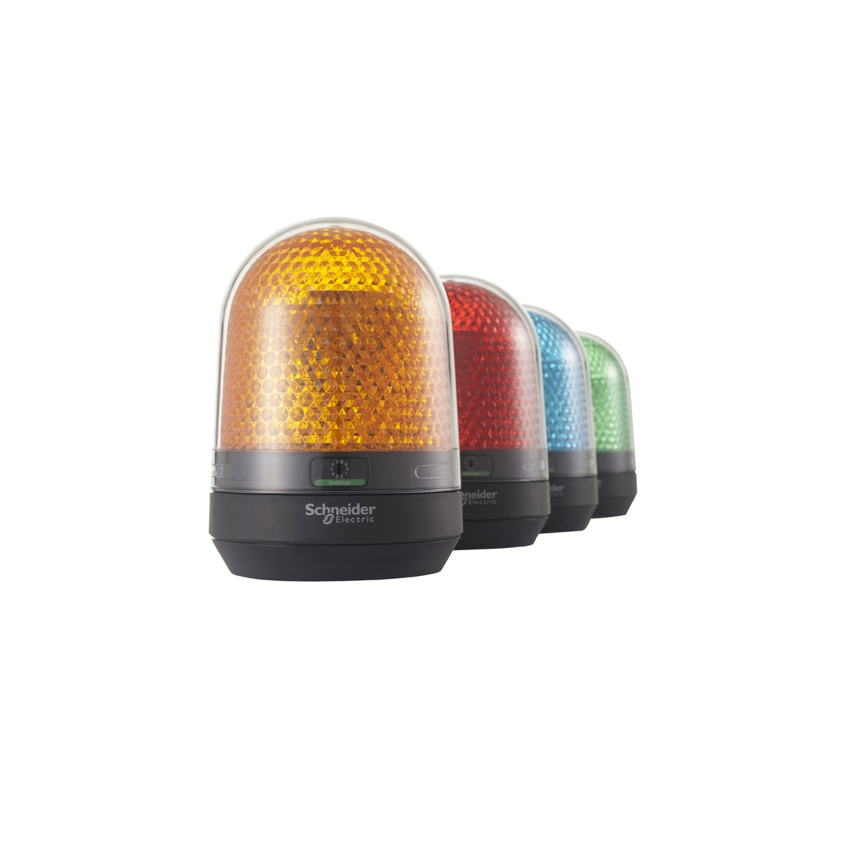 Rotating Beacon, 100 MM, Orange, With Buzzer 70…90 Db, 100...230 V AC Schneider Electric XVR3M05S