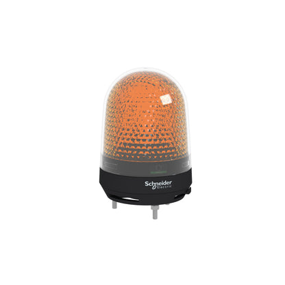 Rotating Beacon, 100 MM, Orange, With Buzzer 70…90 Db, 100...230 V AC Schneider Electric XVR3M05S