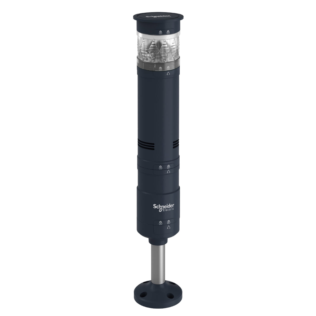 Fixing Unit-Plate With 100 mm Pole-Black ((*)) Schneider Electric XVUZ02