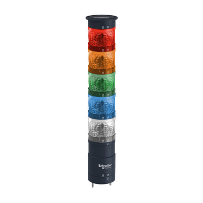 Fixing Unit For Modular Tower Lights, Black, Ø60,2 Pins Direct Mounting Schneider Electric XVUZ03