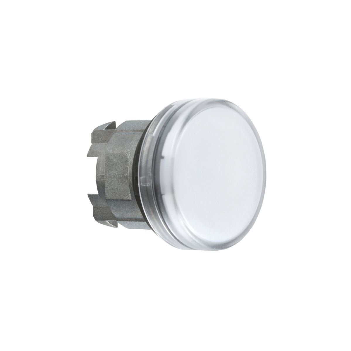 Cabeza Piloto Luminoso-Ø 22-Redonda-Lentes Lisas Blancas Schneider Electric ZB4BV01