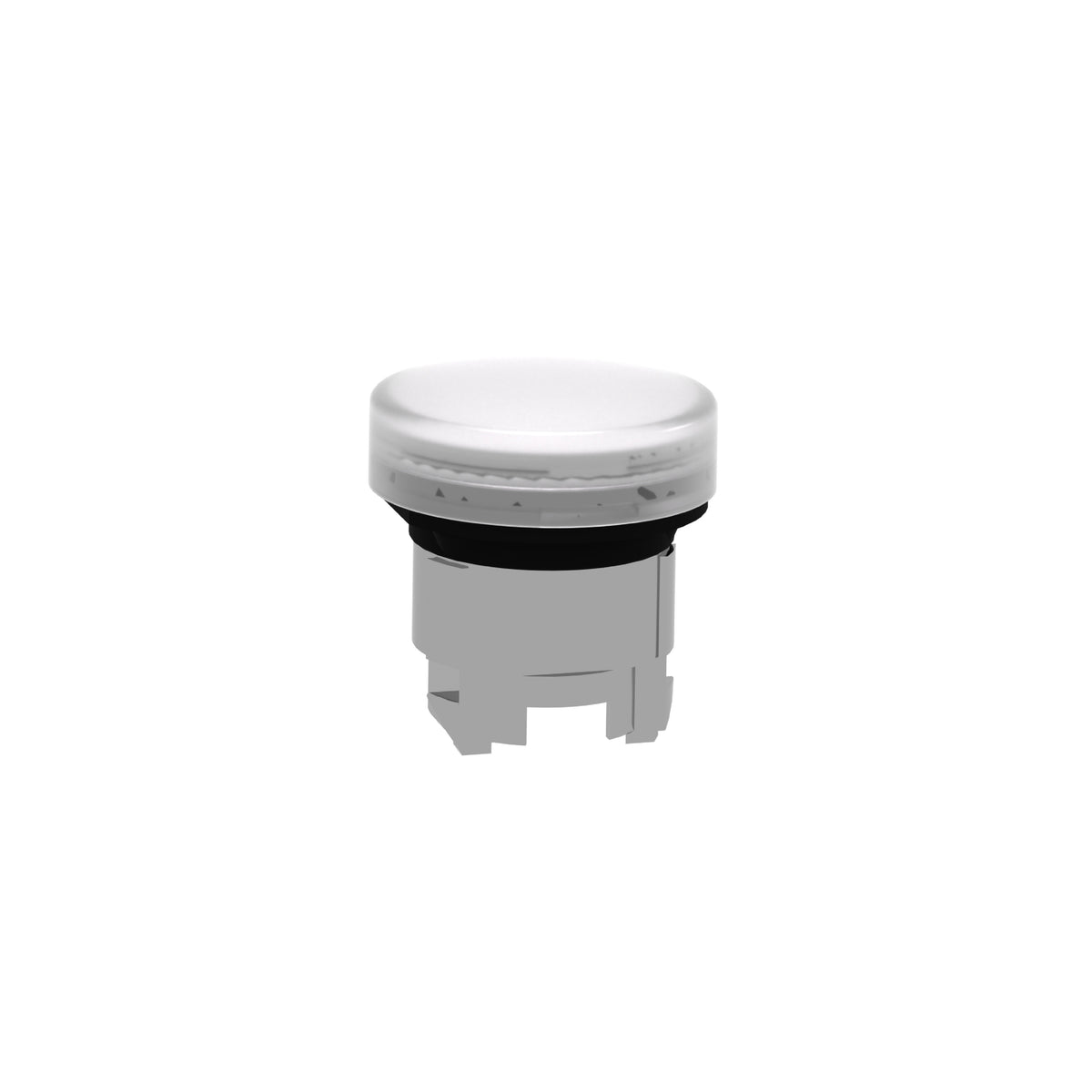 Cabeza Piloto Luminoso-Ø 22-Redonda-Lentes Lisas Blancas Schneider Electric ZB4BV013