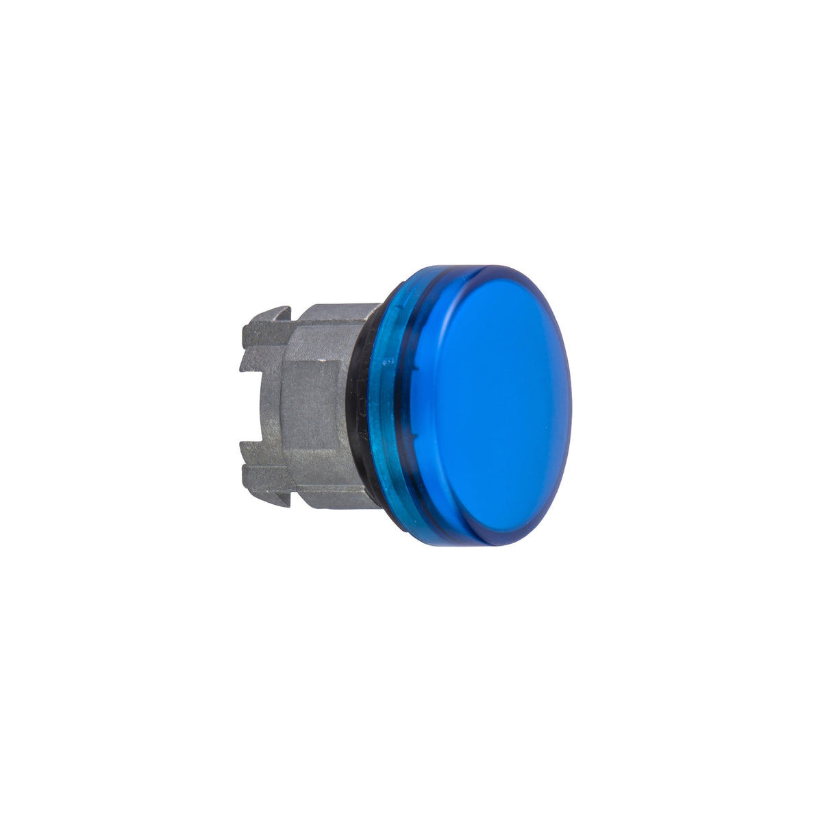 Cabeza Piloto Luminoso-Ø 22-Redonda-Lentes Lisas Azules Schneider Electric ZB4BV06