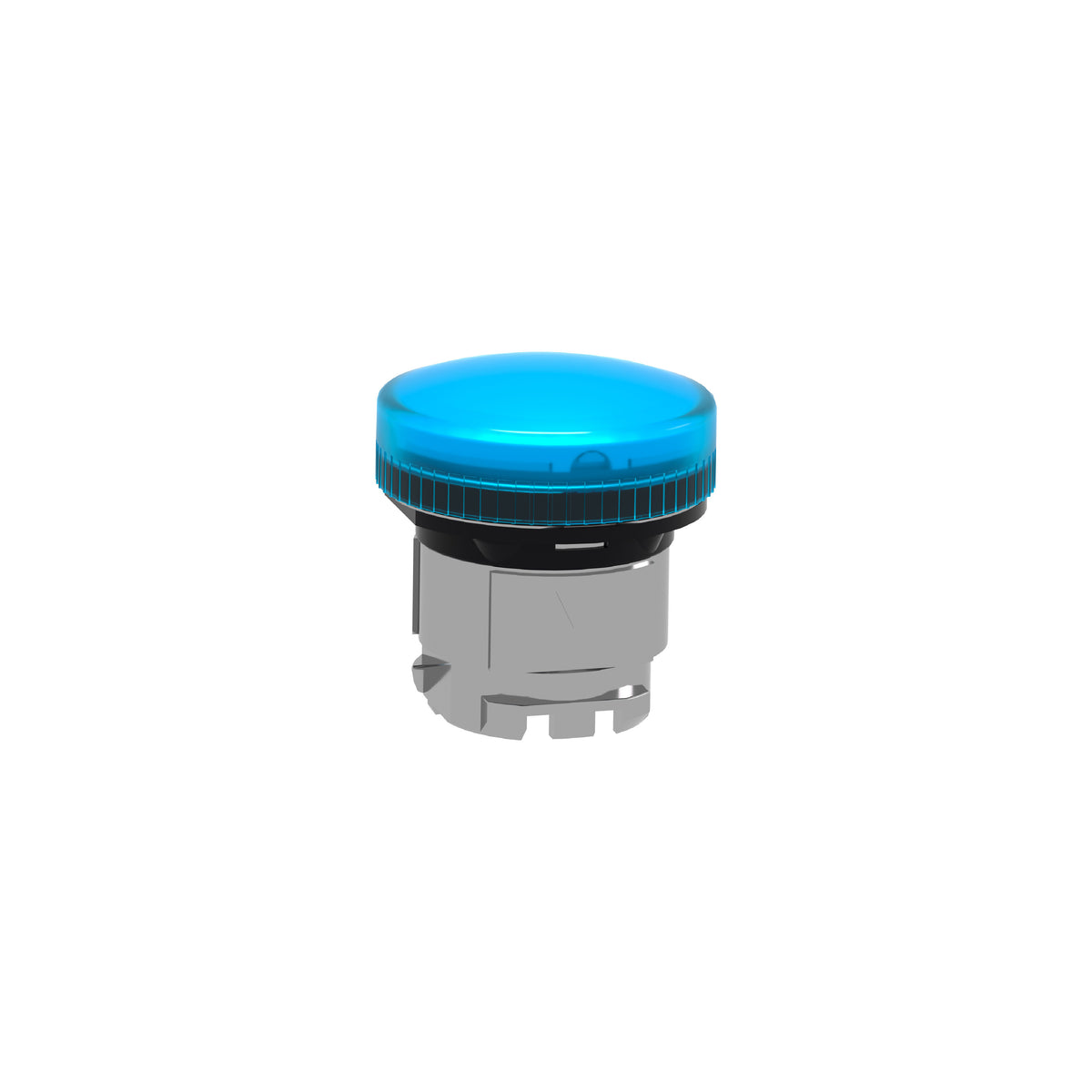 Cabeza Piloto Luminoso-Ø 22-Redonda-Lentes Lisas Azules Schneider Electric ZB4BV06