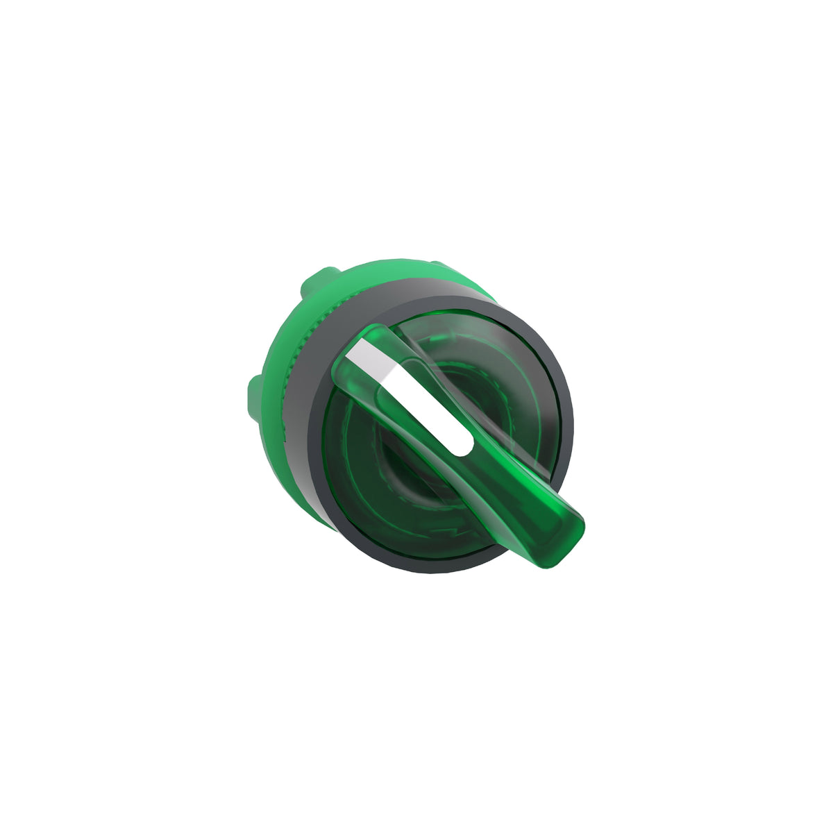 Cabeza Selector Iluminado -2 Posiciones-Ø 22-Verde Schneider Electric ZB5AK1233