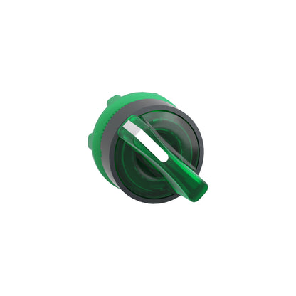 Cabeza Selector Iluminado -2 Posiciones-Ø 22-Verde Schneider Electric ZB5AK1233
