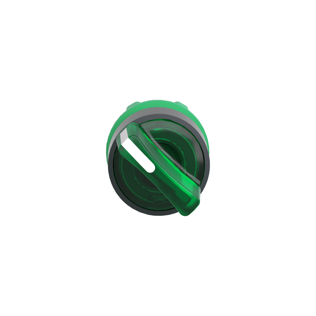 Cabeza Selector Iluminado -2 Posiciones-Ø 22-Verde Schneider Electric ZB5AK1233