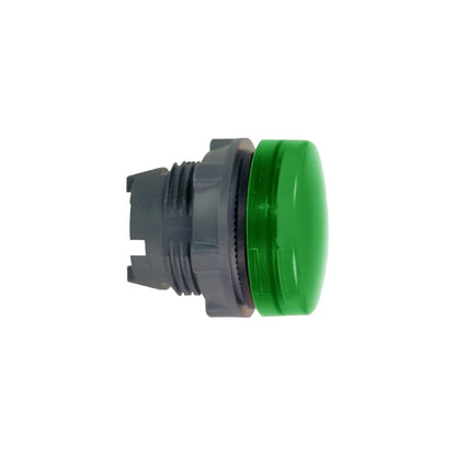 Cabeza Piloto Luminoso-Ø 22-Redonda-Lentes Lisas Verdes Schneider Electric ZB5AV03