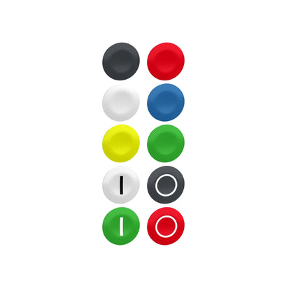 Kit de 10 Tapas Distintas-Diferentes Colores-Ø 22 Schneider Electric ZBA79