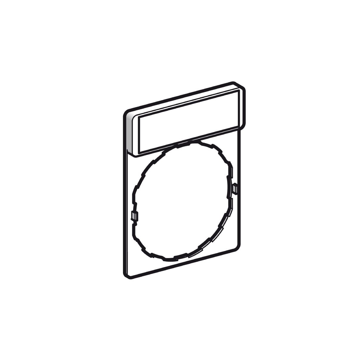 Portaetiqueta 30 X 40 MM Estándar-Ø 22-con Leyenda Auto-Manual Schneider Electric ZBY2364