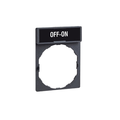 Portaleyenda 30 X 40 MM Estándar-Ø 22-con Leyenda Desactivar-Activar Schneider Electric ZBY2367