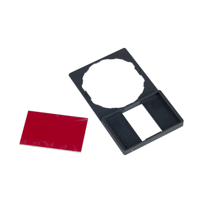 Portaetiqueta 30 X 50 MM Estándar-Ø 22-con Leyenda en Blanco Schneider Electric ZBY6101