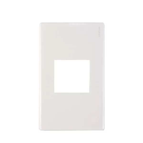 053-L10-29000-00B-Placa de 1 módulo 1-3 color Blanco Stalo & Kristao Leviton