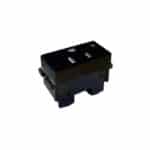 Receptáculo horizontal sencillo| 2P+T | 15A | 127V | Negro | Royer 100. Eaton