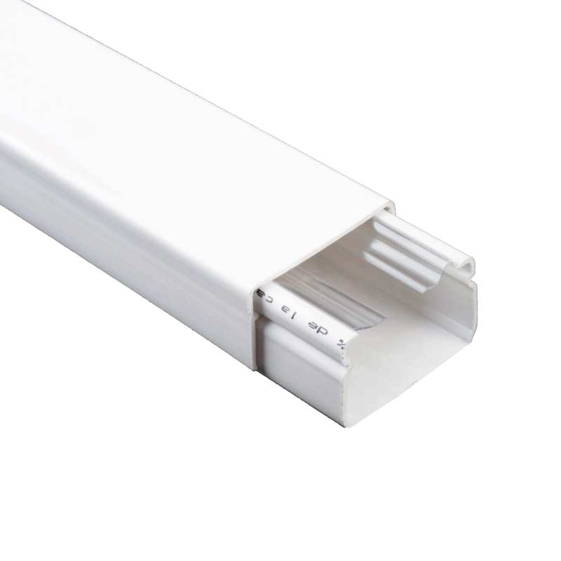 Canaleta DEXSON 20X20 mm CON adhesivo y retenedor 2 tramos de 1 1 M Blanco