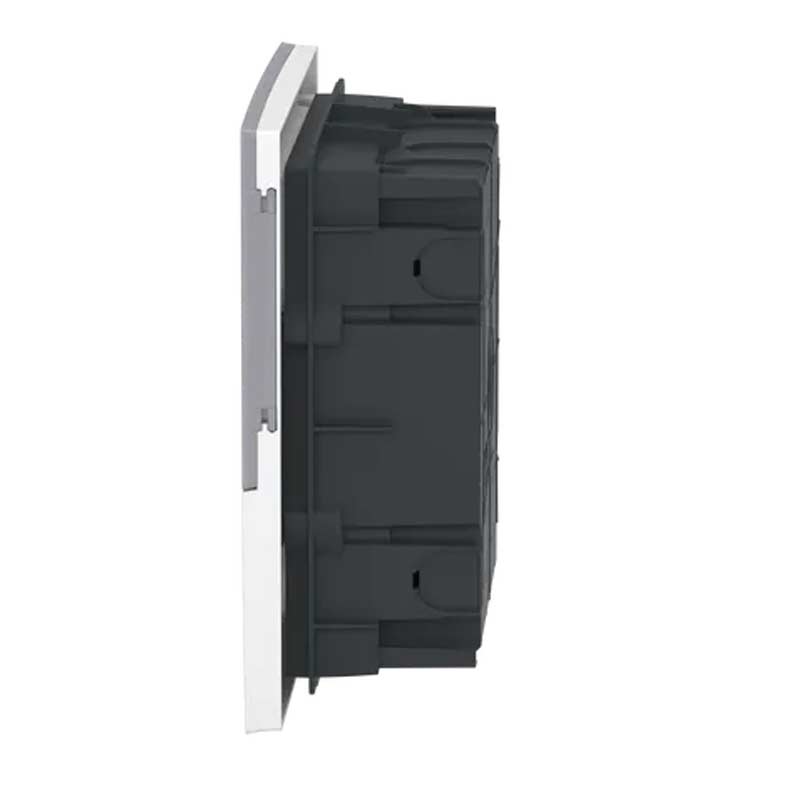 Gabinete de empotrar Mini Pragma 1 filas x 8 módulos, 8 módulos puerta gris | Schneider Electric