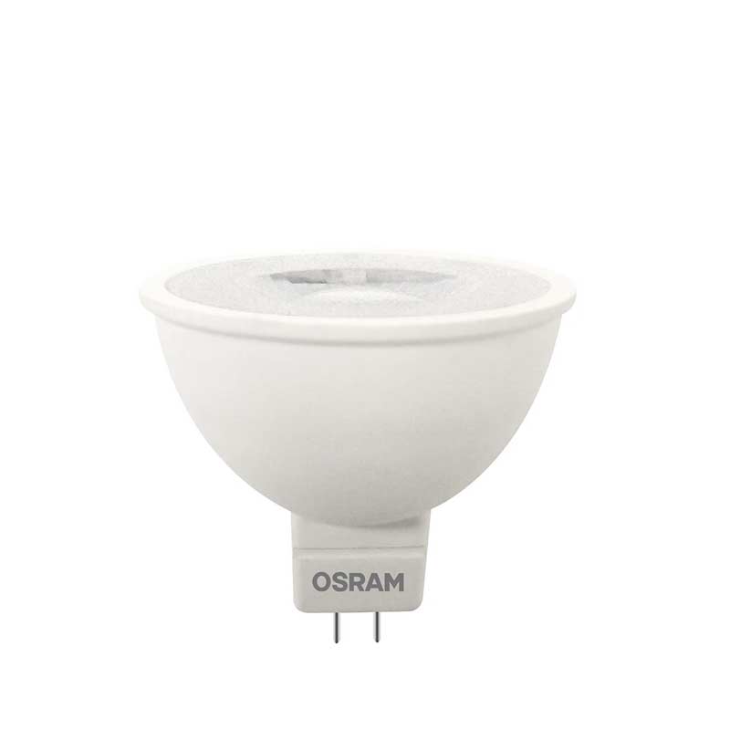 Foco de LED forma dicroica luz fría 5W 6500K GU5.3 MR16 Osram