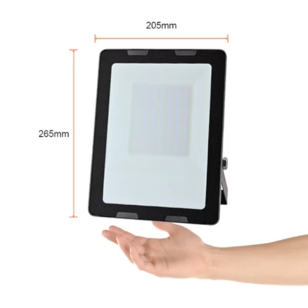 241-100LQLEDT65MVN-Reflector LED luz fría 100W Negro Zibal V Tecnolite