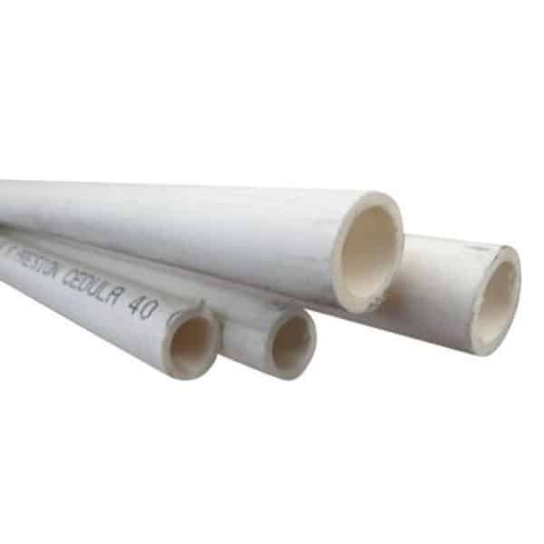 TUBO PVC HIDRAULICO CEDULA 40 CEMENTAR ABOCINADO 1/2 X 6 METROS