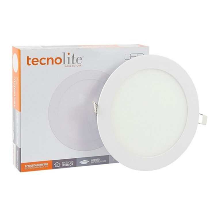 Lámpara techo LED 12W 4000K 720lm empotrable Blanco Bucaramanga VII Tecnolite TAMEX