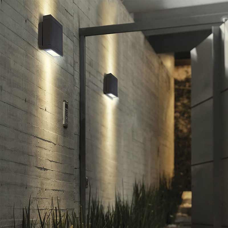 Lámpara pared exterior LED 14.5W 3000K 700lm sobreponer Gris Betula