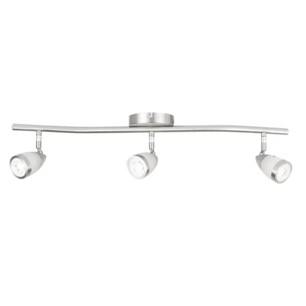 241-180LVR203MVS-Lámpara de techo triple GU10 X3 18W Satinado Tecnolite