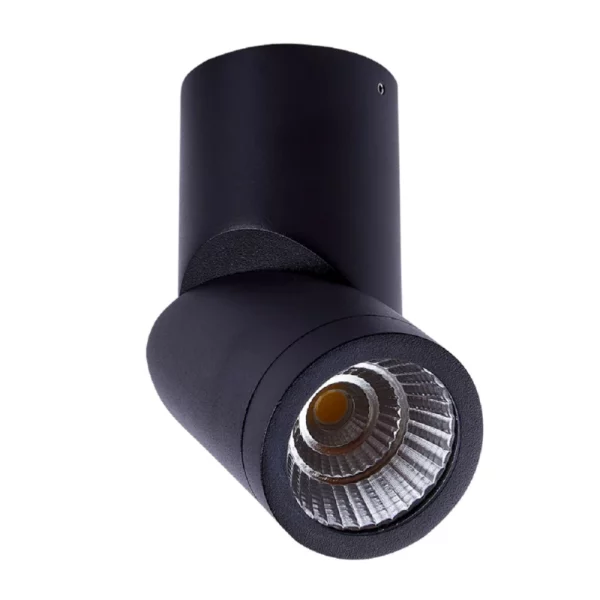 241-YSNLED-007-30-N-Lámpara de techo LED Luz cálida 6.5W Negro Pollux Tecnolite