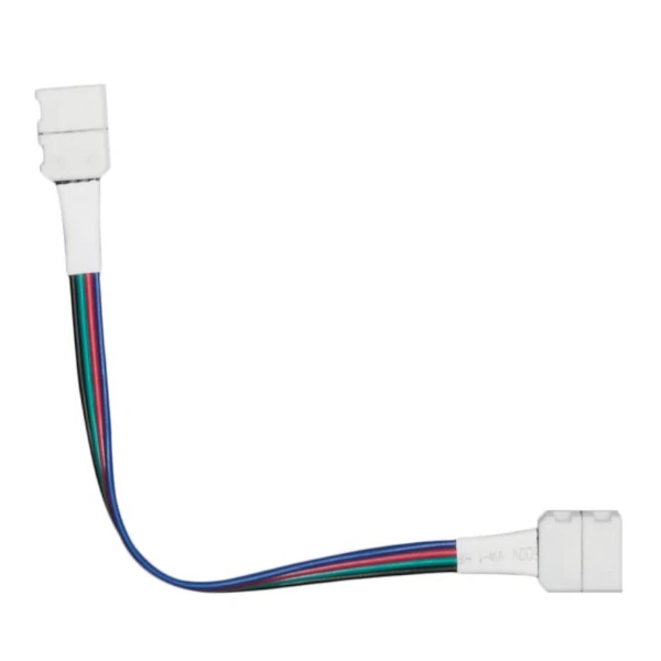 243-MLED-60-1-RGB Cable 4 hilos con doble conector de presión para unir tiras-módulos RGB Tlapps