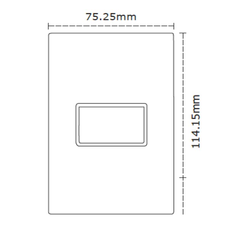 Placa de 1 módulo | Color aluminio mate | Simon 25 Plus | Simon