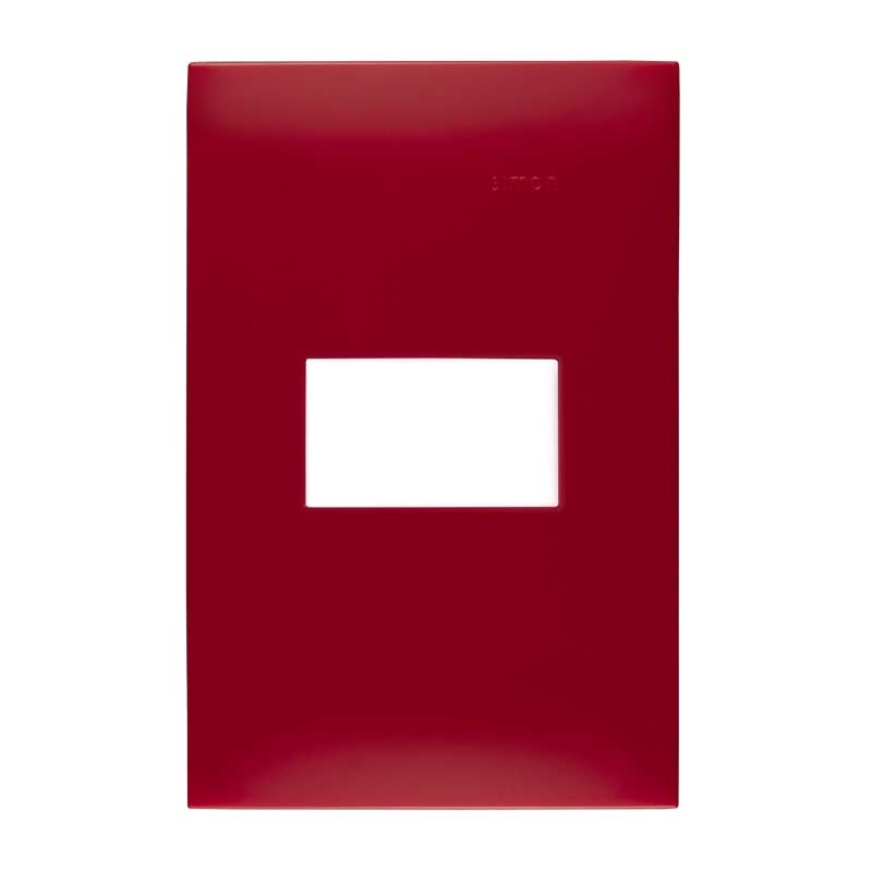 Placa de 1 módulo | Color rojo gaud | Simon 25 Plus | Simon