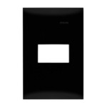 Placa de 1 módulo | Color negro bano | Simon 25 Plus | Simon