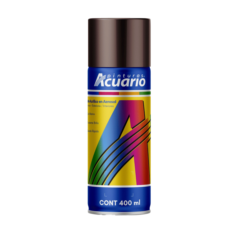 Pintura en Aerosol color Chocolate Brillante 400ml Acuario