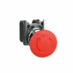 Botón de paro de Emergencia Rojo Ø 22 - Cabeza redonda Ø 40
