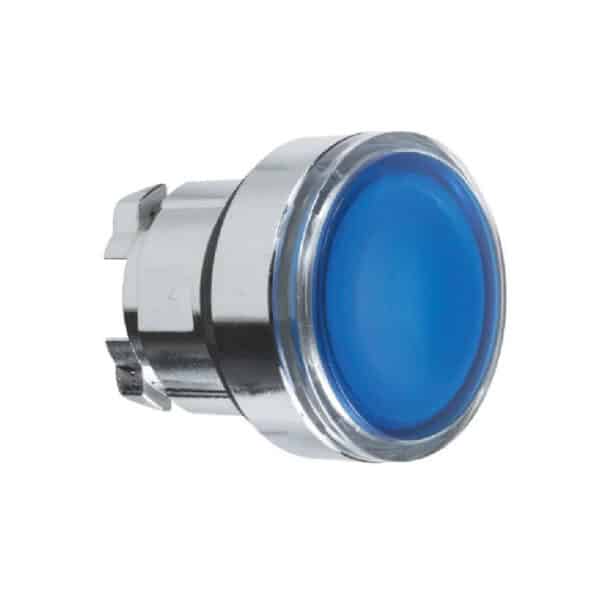 Cabeza de Pulsador luminado - Ø 22 - azul