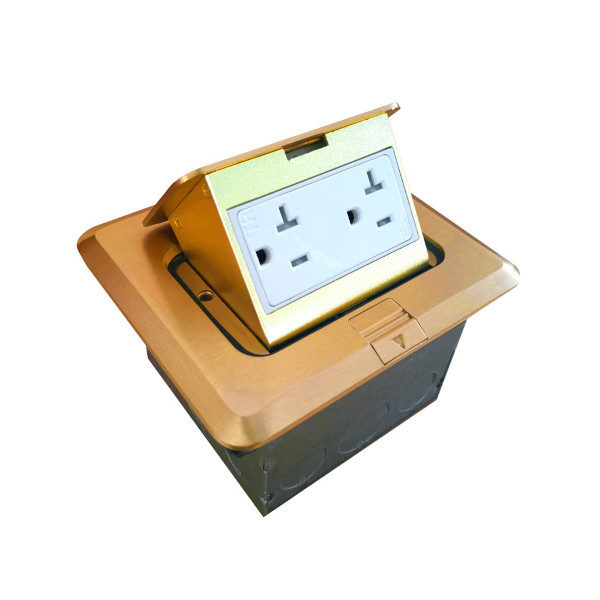 Caja POP-UP de piso con Receptáculo dúplex