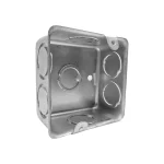 Caja cuadrada galvanizada de 1 1/2