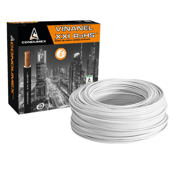 Caja de cable blanco Condumex