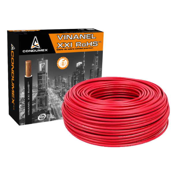 Caja de cable rojo Condumex