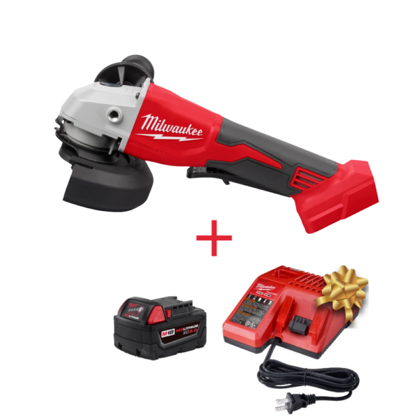 Esmeriladora de Corte Sin Escobillas M18 4-12 5 con Interruptor Paleta Milwaukee 2686-20