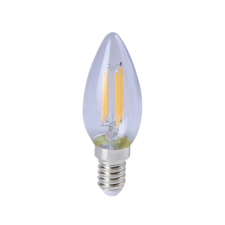 Foco LED vela E12 Luz calida 4.5W Tecnolite