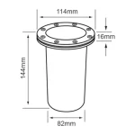 241-H-605-S-Lámpara de piso LED E27 50W Satinado Constanza Tecnolite